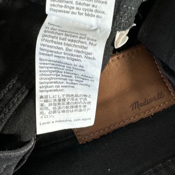 Madewell Roadtripper Black Medium Wash High Waist Skinny Jeans Sz 23 - Picture 10 of 11